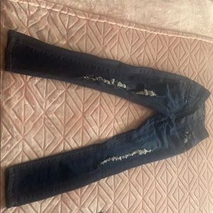 High waisted straight leggings jeans
